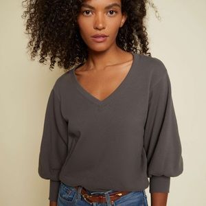 Nation LTD Neda sweatshirt in Petrol (grayish brown color)
